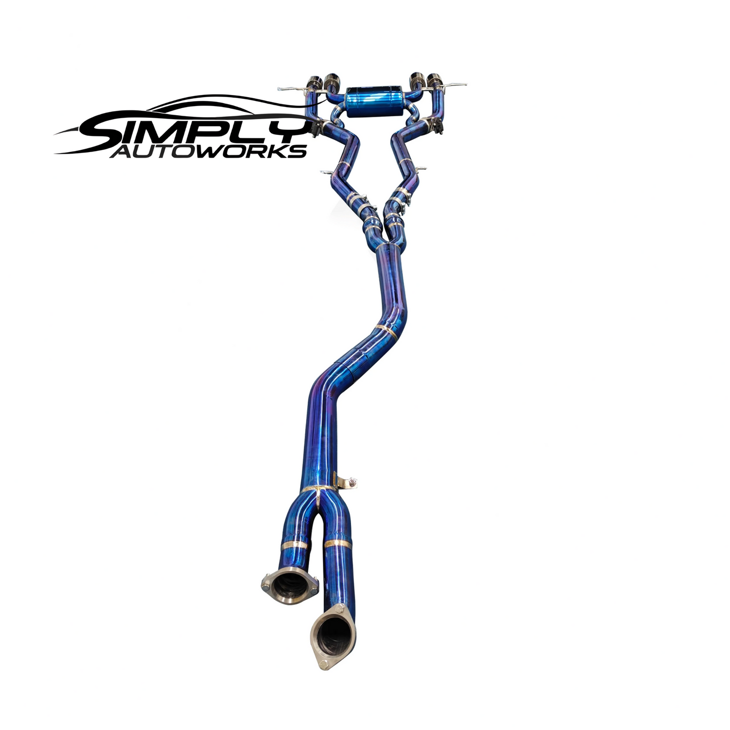 SAW G87 Single Midpipe Exhaust Titanium