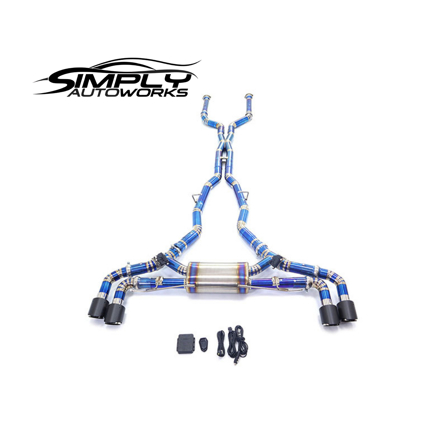 SAW G90 M5 Titanium Valved Equal Length Exhaust