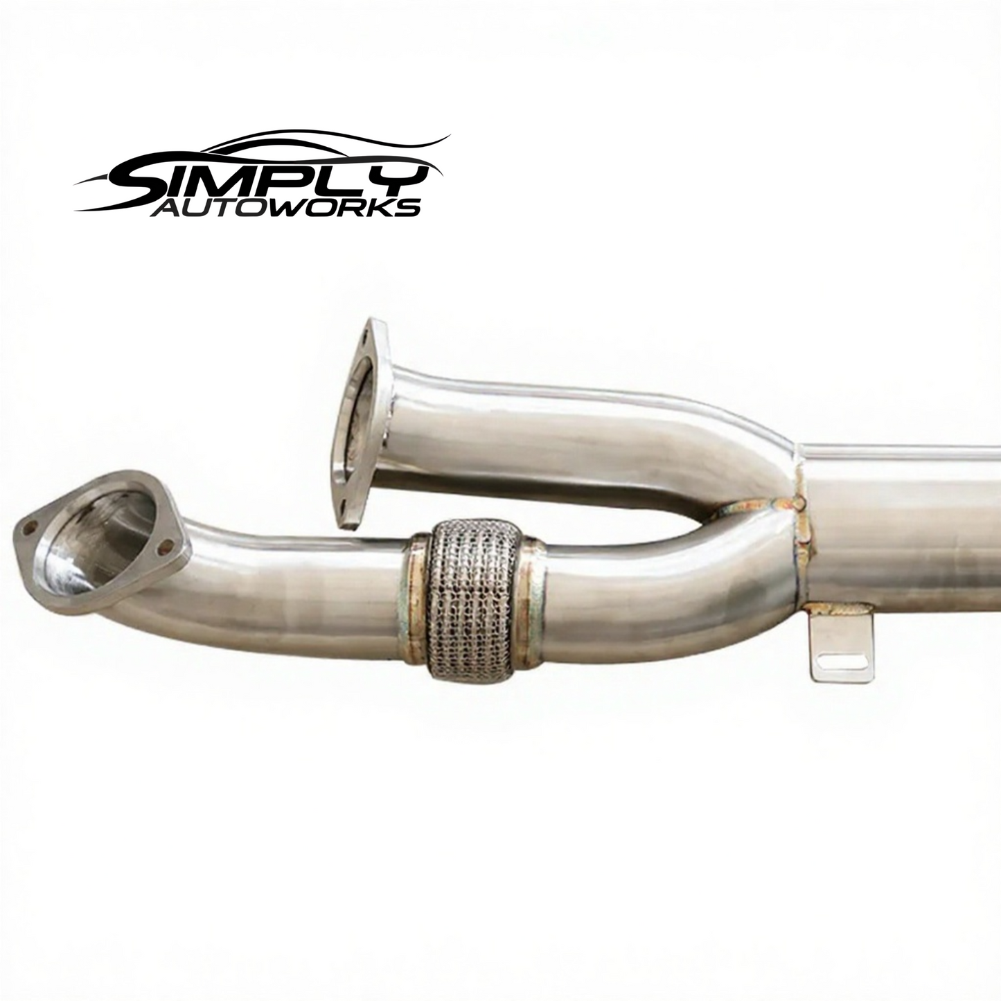 SAW G8X M3 M4 Two Piece Non-Resonated Midpipe with Brace