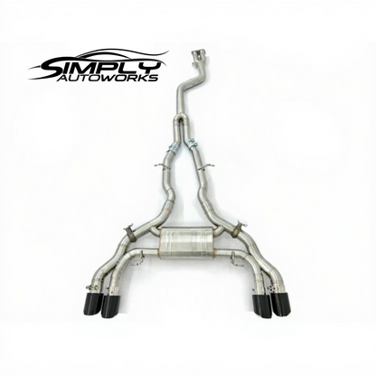 SAW X3M/X4M Single Midpipe Exhaust Stainless
