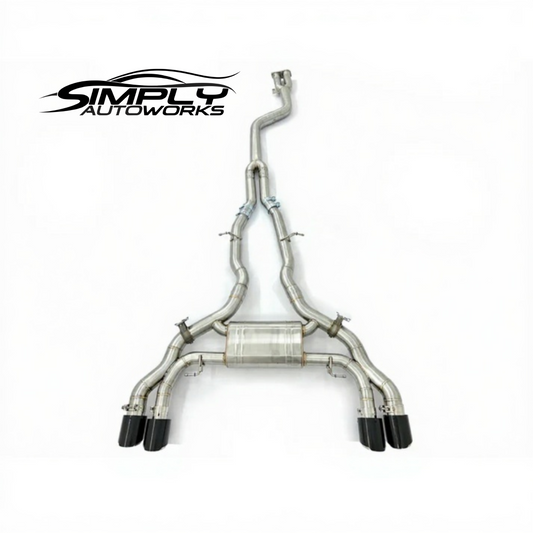SAW X3M/X4M Single Midpipe Exhaust Stainless