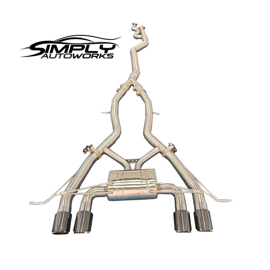 SAW G8X M3 M4 Single Midpipe Valved Catback Exhaust